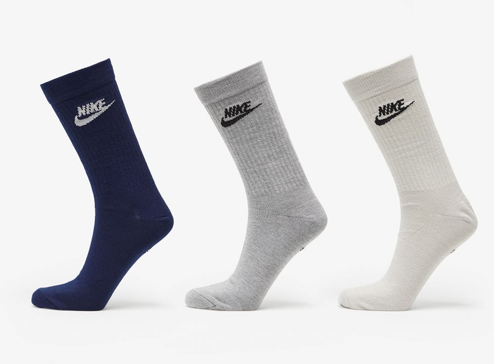 Nike Sportswear Everyday Essential Crew Socks 3-Pack Multicolor XL