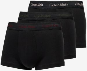 Calvin Klein Cotton Stretch Low Rise Trunk 3-Pack B-Woodrose/ Olive/ Deep Rouge Light