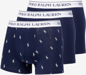 Ralph Lauren Stretch Cotton Classic Trunk 3-Pack Navy/ White