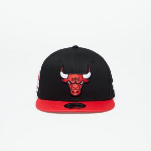 New Era Chicago Bulls Team Side Patch 9Fifty Snapback Cap Black/ Front Door Red