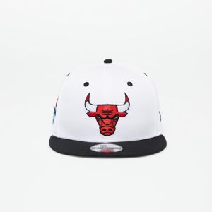 New Era Chicago Bulls White Crown Patch 9Fifty Snapback Cap Optic White/ Black