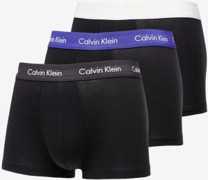 Calvin Klein Cotton Stretch Classic Fit Low Rise Trunk 3-Pack Black/ Off White/ Black/ Purple