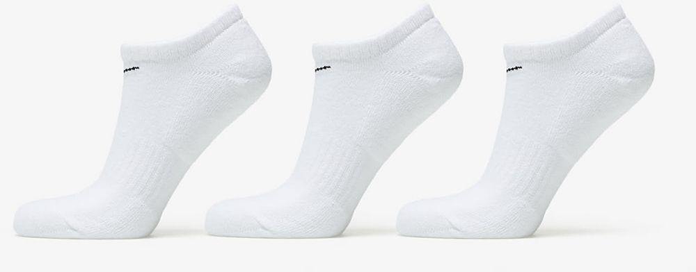 Nike Everyday Cushioned Training No-Show Socks 3-Pack White/ Black XL