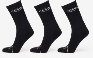 Footshop Basic But Not Basic Socks 3-Pack Black 36-38