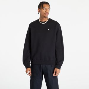 Mikina Nike Solo Swoosh Men's Fleece Crew Black/ White XS