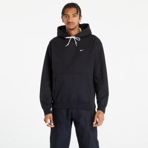 Mikina Nike Solo Swoosh Men's Fleece Pullover Hoodie Black/ White XS