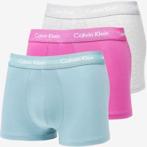 Calvin Klein Cotton Stretch Low Rise Trunk 3-Pack Wild Aster/ Grey Heather/ Artic Green