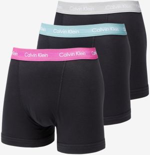 Calvin Klein Cotton Stretch Classic Fit Trunk 3-Pack Black/ Wild Aster/ Grey Heather/ Artic Green WB
