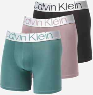 Calvin Klein Reconsidered Steel Micro Boxer Brief 3-Pack Black/ Sparrow/ Garden Topiray