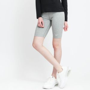 Nike NSW Essential Medium-Rise Biker Shorts Dk Grey Heather/ White