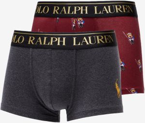 Ralph Lauren Polo Trunk Gb 2-Pack Charcoal/ Holiday Red