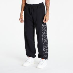 Kalhoty Awake NY Rhinestone Serif Sweatpant Washed Black M