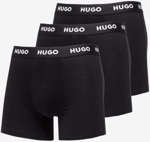 Hugo Boss Logo-Waistband Boxer Briefs 3-Pack Black