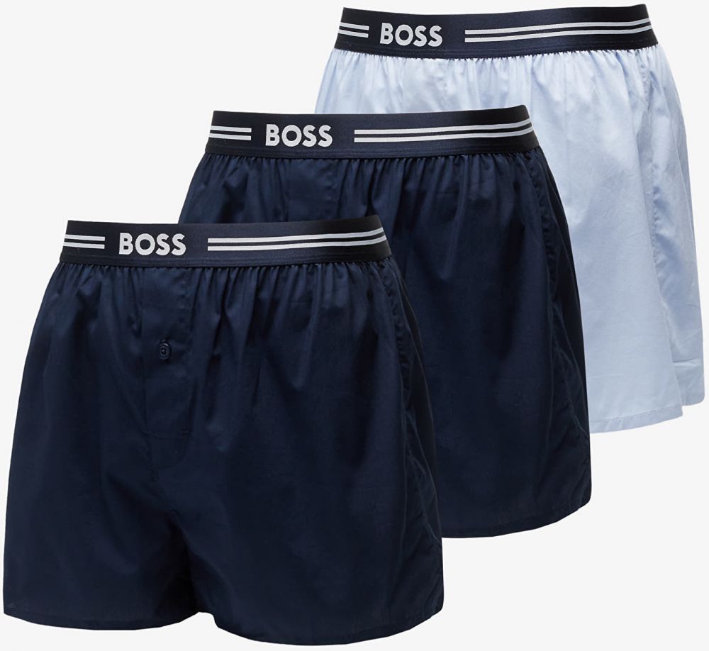 Trenírky Hugo Boss Woven Boxer 3-Pack Blue S