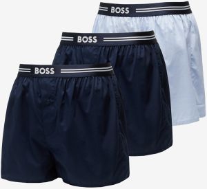 Trenírky Hugo Boss Woven Boxer 3-Pack Blue S