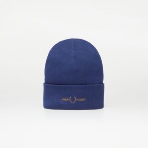 FRED PERRY Graphic Beanie French Navy/ Dark Caramel