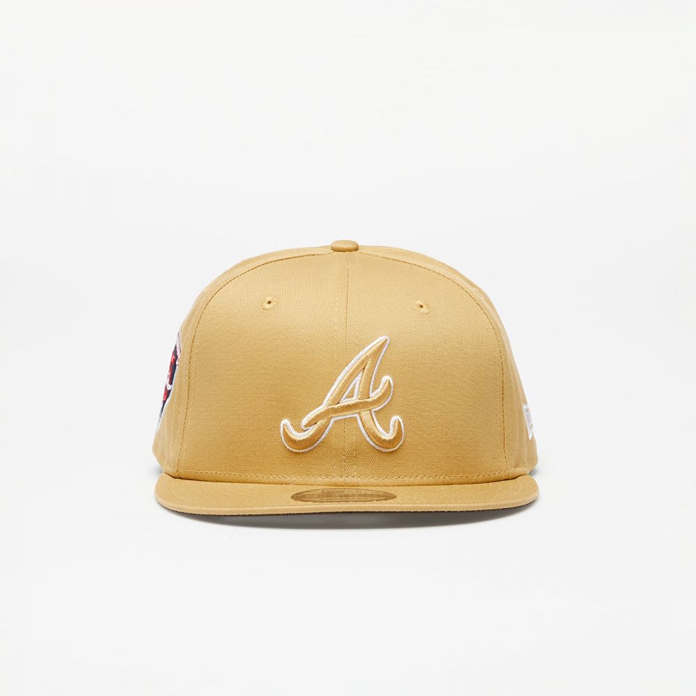 Šiltovka New Era Atlanta Braves Side Patch 9FIFTY Snapback Cap Bronze/ Nfl Brown Suede S-M