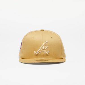 New Era Atlanta Braves Side Patch 9FIFTY Snapback Cap Bronze/ Nfl Brown Suede