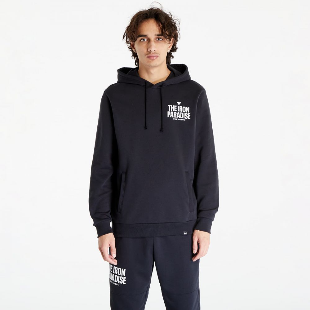 Mikina Under Armour Project Rock Rival Fleece Hoodie Black S