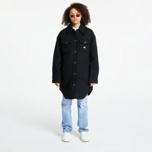 Tommy Jeans Wool Coat Black