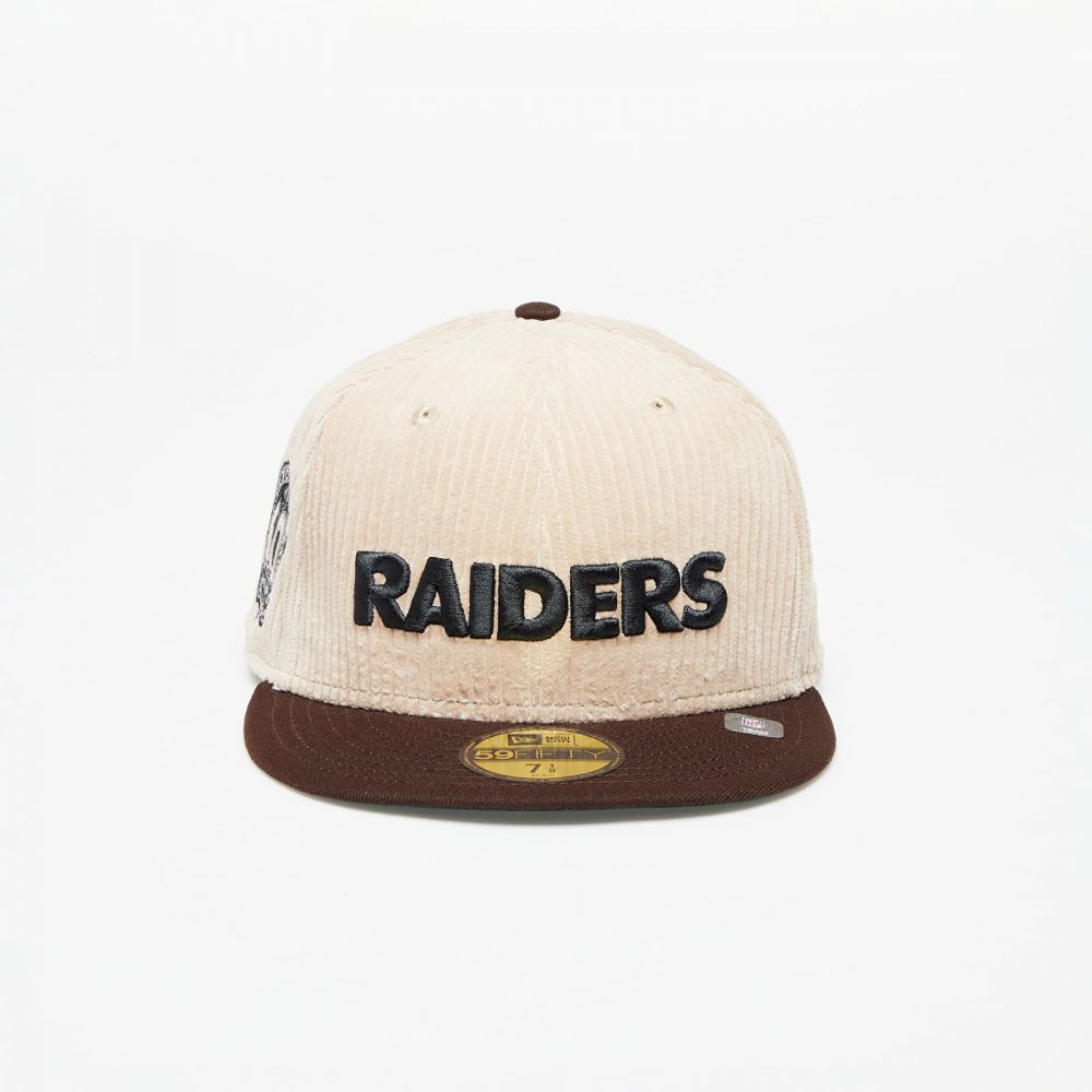 New Era Las Vegas Raiders 59FIFTY Fall Cord Fitted Cap Brown