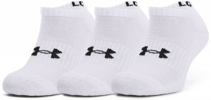 Under Armour Core No Show 3-Pack White/ Black