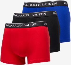 Ralph Lauren Stretch Cotton Classic Trunk 3-Pack Blue/ Red/ Black