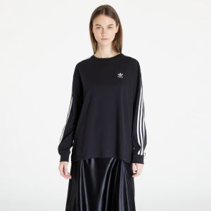 adidas 3 Stripes Longsleeve T-Shirt Black