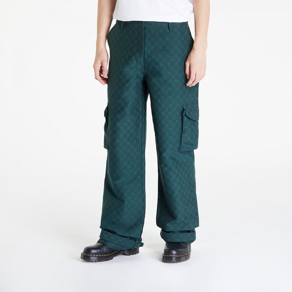 Kalhoty Daily Paper Imani Monogram Pants Pine Green XS