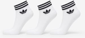 adidas Trefoil Ankle Socks 3-Pack White/ Black