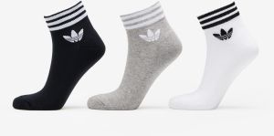 adidas Originals Trefoil Ankle Socks 3-Pack White/ Black/ Gray