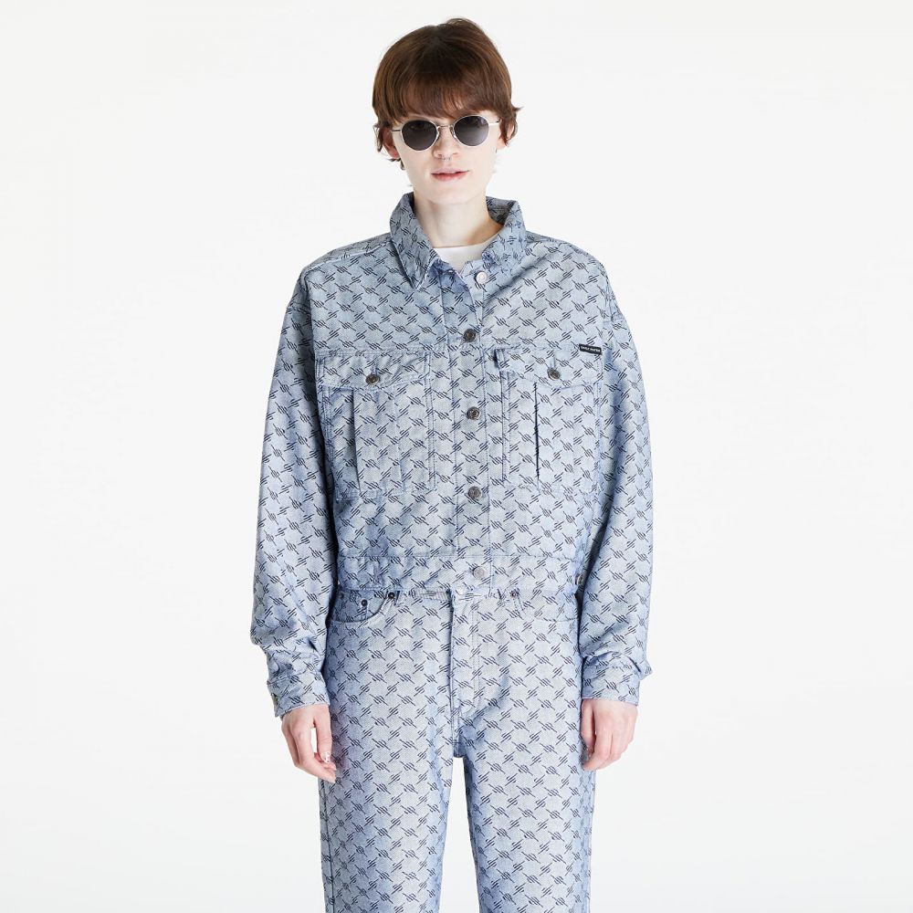Bunda Daily Paper Avery Denim Jacket White/ Blue S