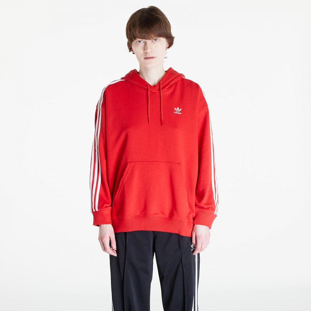 Mikina adidas 3 S Hoodie Os Better Scarlet XXS