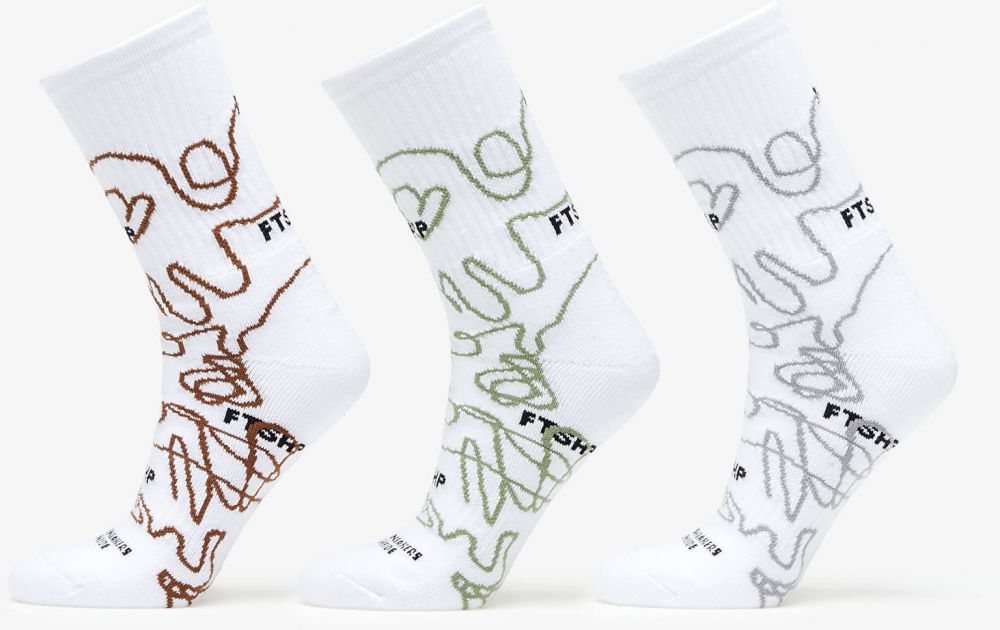 Footshop The Bubble Socks 3-Pack Multicolour 36-38