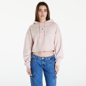 Calvin Klein Jeans Woven Label Hoodie Sepia Rose