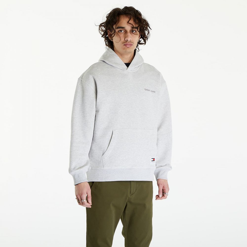 Mikina Tommy Jeans Relaxed New Classic Hoodie Silver Grey S