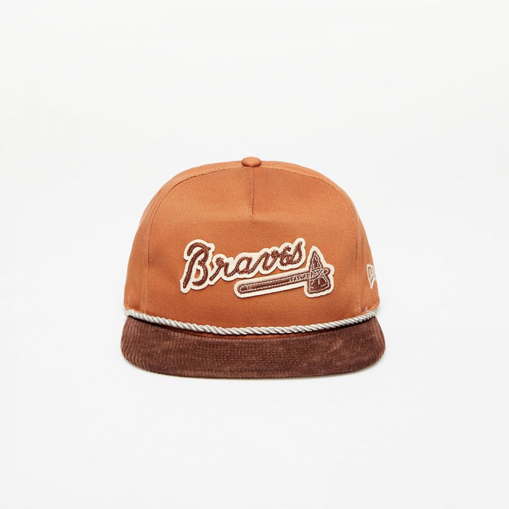 Šiltovka New Era Atlanta Braves Cord Golfer Snapback Cap Brown S-M