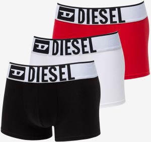 Diesel Umbx-Damienthreepack-XL Logo Boxer 3-Pack White/ Red/ Black