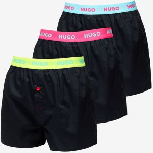 Hugo Boss Woven Triplet 3-Pack Boxer Black