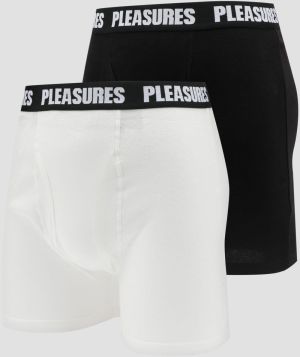 PLEASURES Boxer Briefs 2-Pack White/ Black