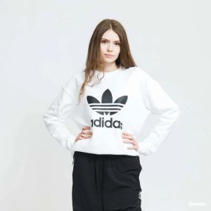 adidas Trefoil Crew Sweatshirt White