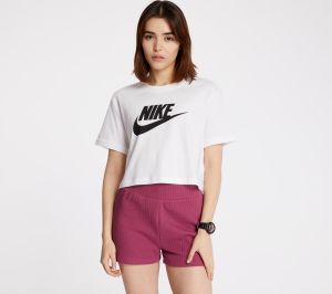 Nike Sportswear Essential Cropped Icon Future Tee White/ Black