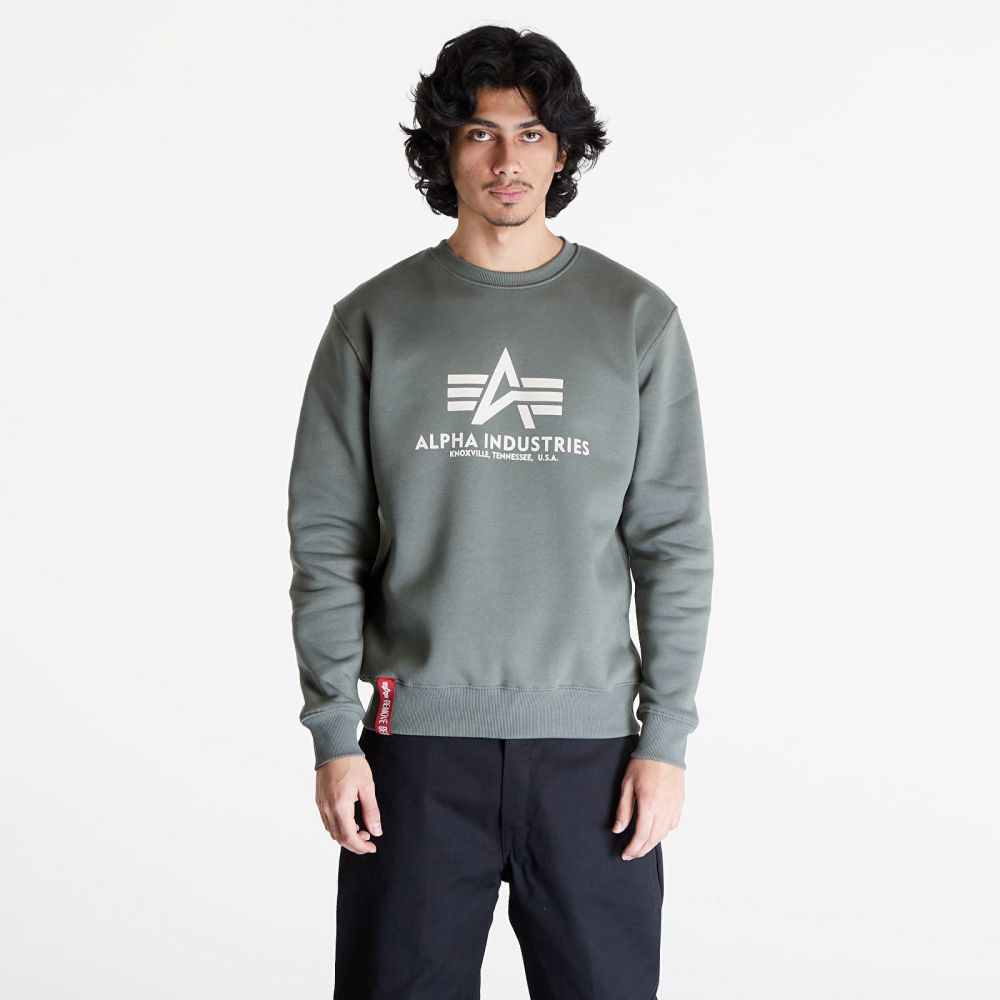 Alpha Industries Basic Sweater Vintage Green