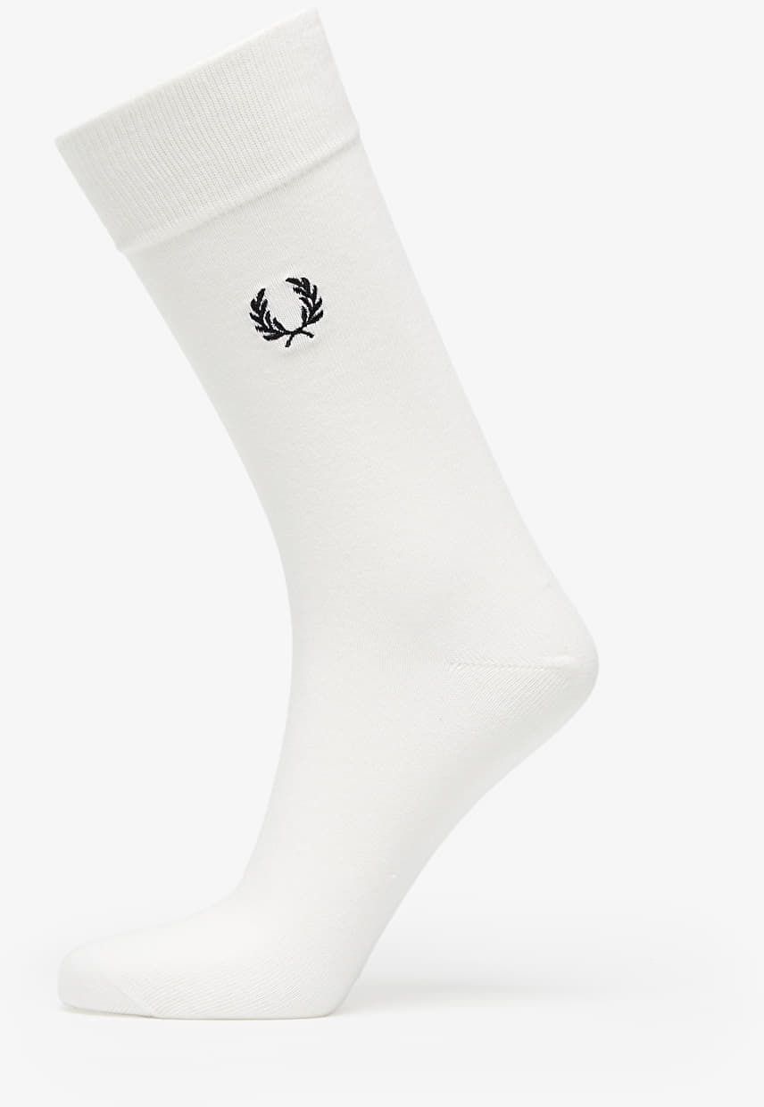 FRED PERRY Classic Laurel Wreath Sock Snow White/ Black 39-42