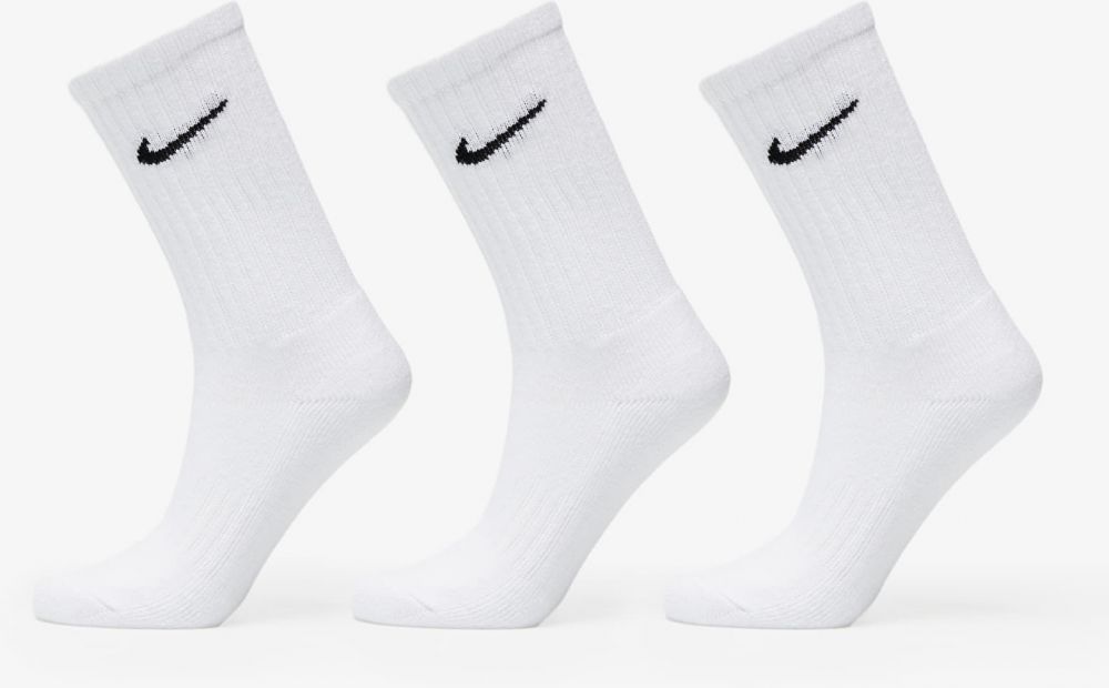 Nike Cushioned Training Crew Socks 3-Pack White XL