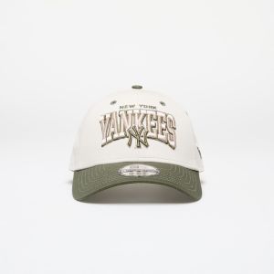 New Era New York Yankees White Crown 9FORTY Adjustable Cap Ivory/ New Olive