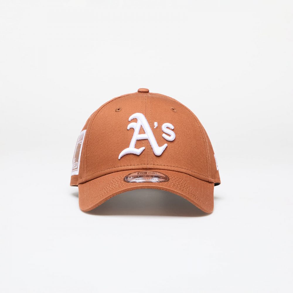 Šiltovka New Era Oakland Athletics MLB Side Patch 9FORTY Adjustable Cap Brown/ White Universal