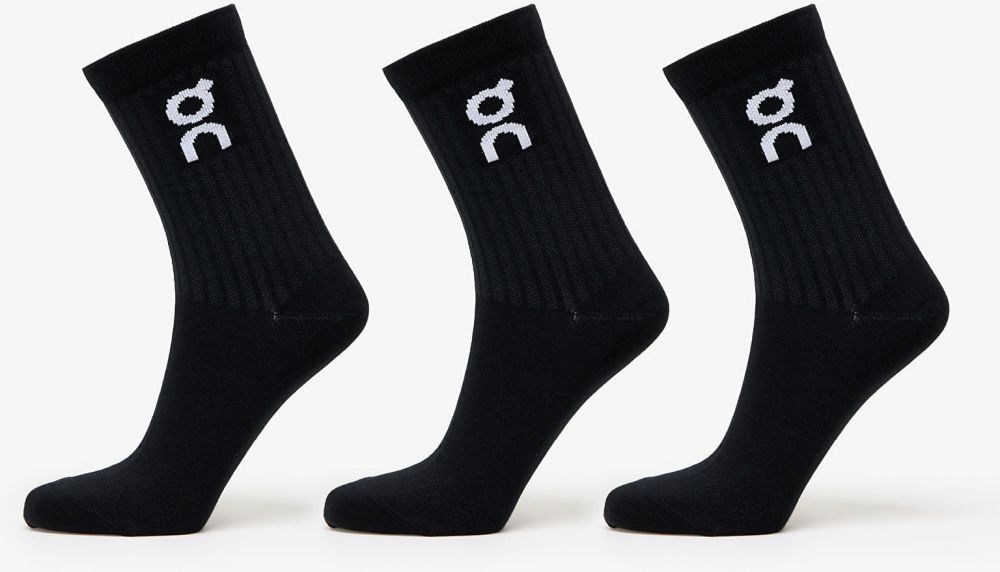 On Logo Sock 3-Pack Black XS