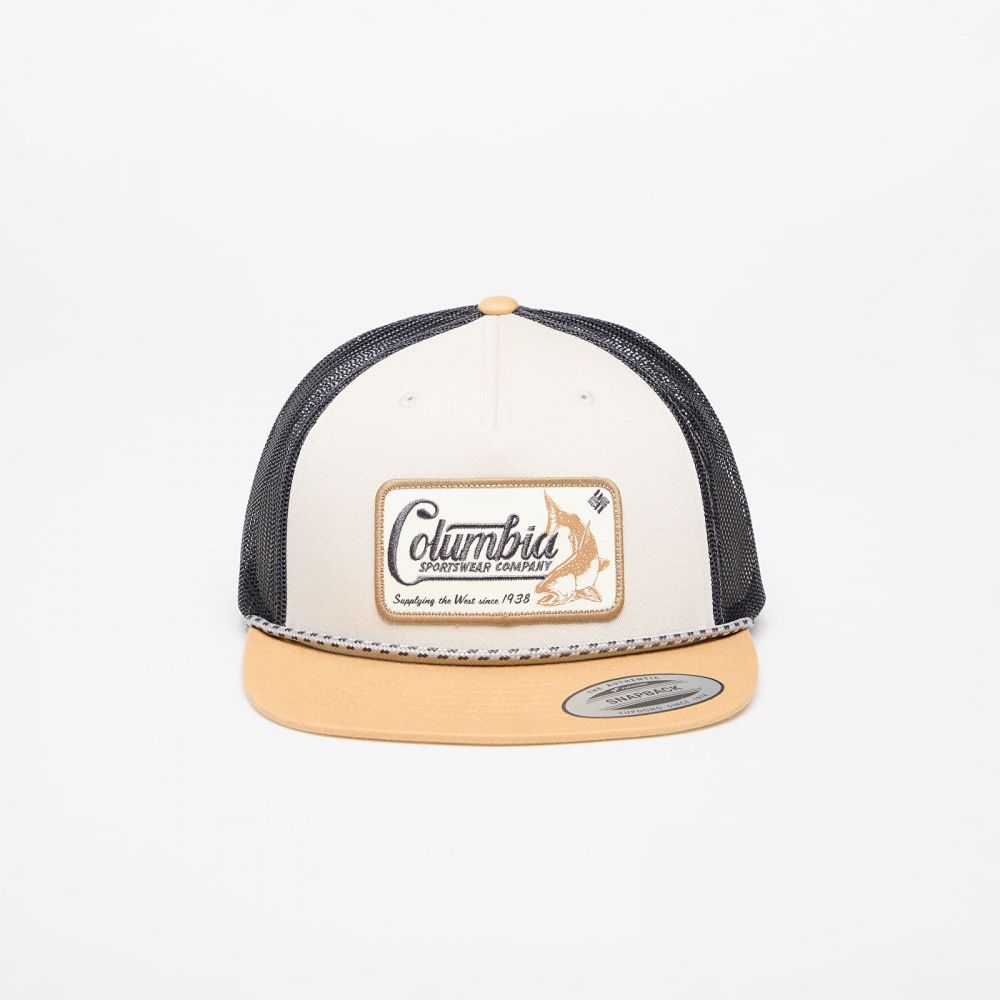 Šiltovka Columbia™ Flat Brim Snapback Cap Dark Stone/ Light Camel/ Shark Universal