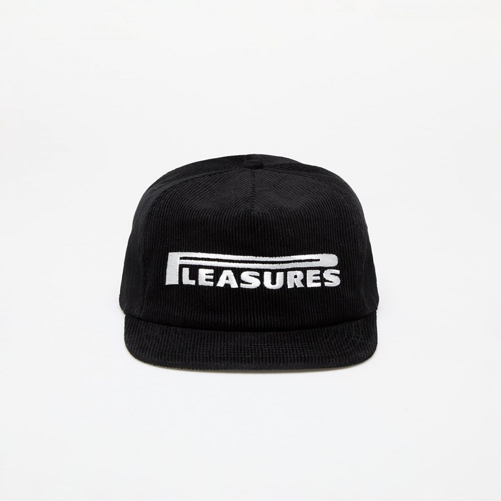 Šiltovka PLEASURES Pit Stop Corduroy Hat Black Universal